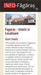 Mobile Screenshot of info-fagaras.ro